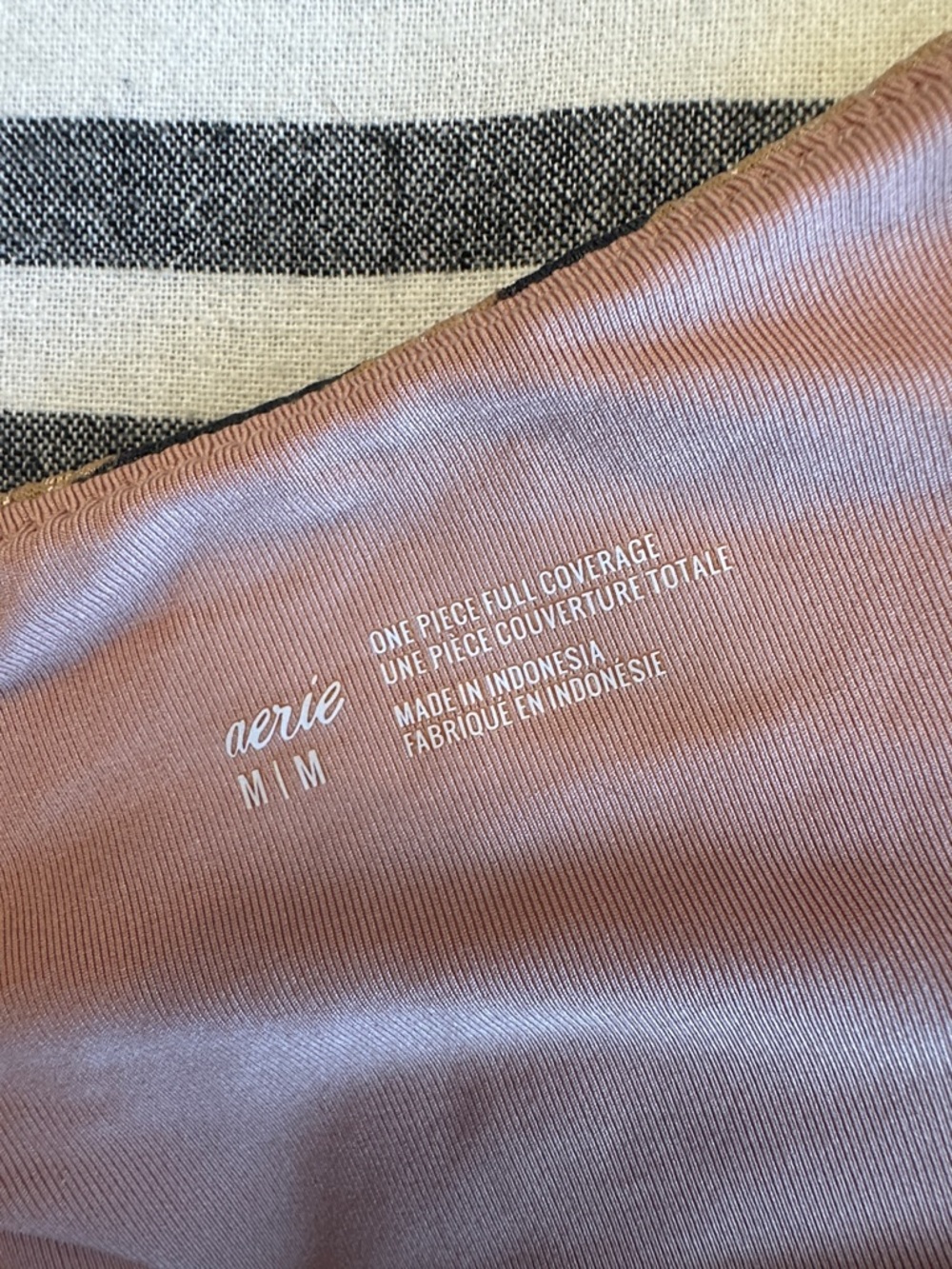 aerie Brown and Black Tiger-Print One-Piece Swimsuit - Picture 6 of 6